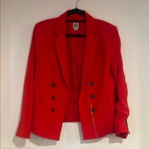 Anne Klein Vibrant Red Suit Jacket